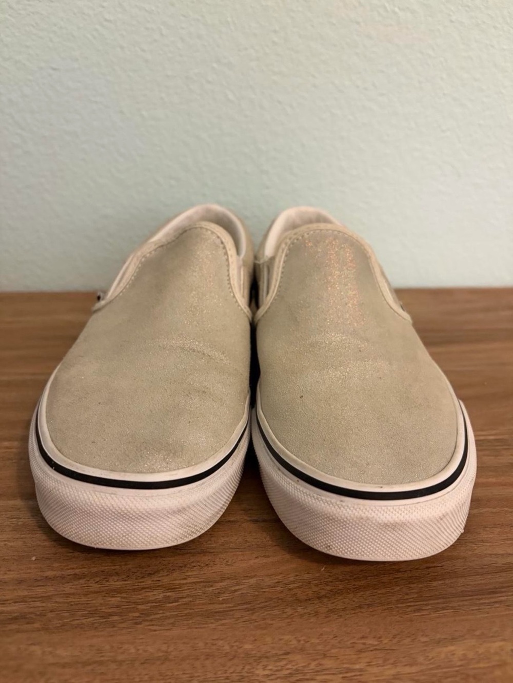Vans Slip-On Shoes With Subtle Iridescent Shimmer